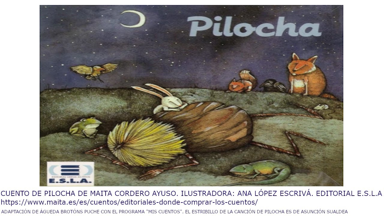 CUENTO DE PILOCHA DE MAITA ÁNGELES CORDERO  ADAPTACIÓN DE ÁGUEDA BROTÓNS CON EL PROGRAMA MIS CUENTOS