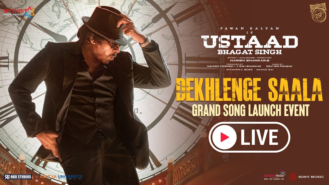 DEKHLENGE SAALA Grand Song Launch Event LIVE | Ustaad Bhagat Singh | Pawan Kalyan | Harish Shankar