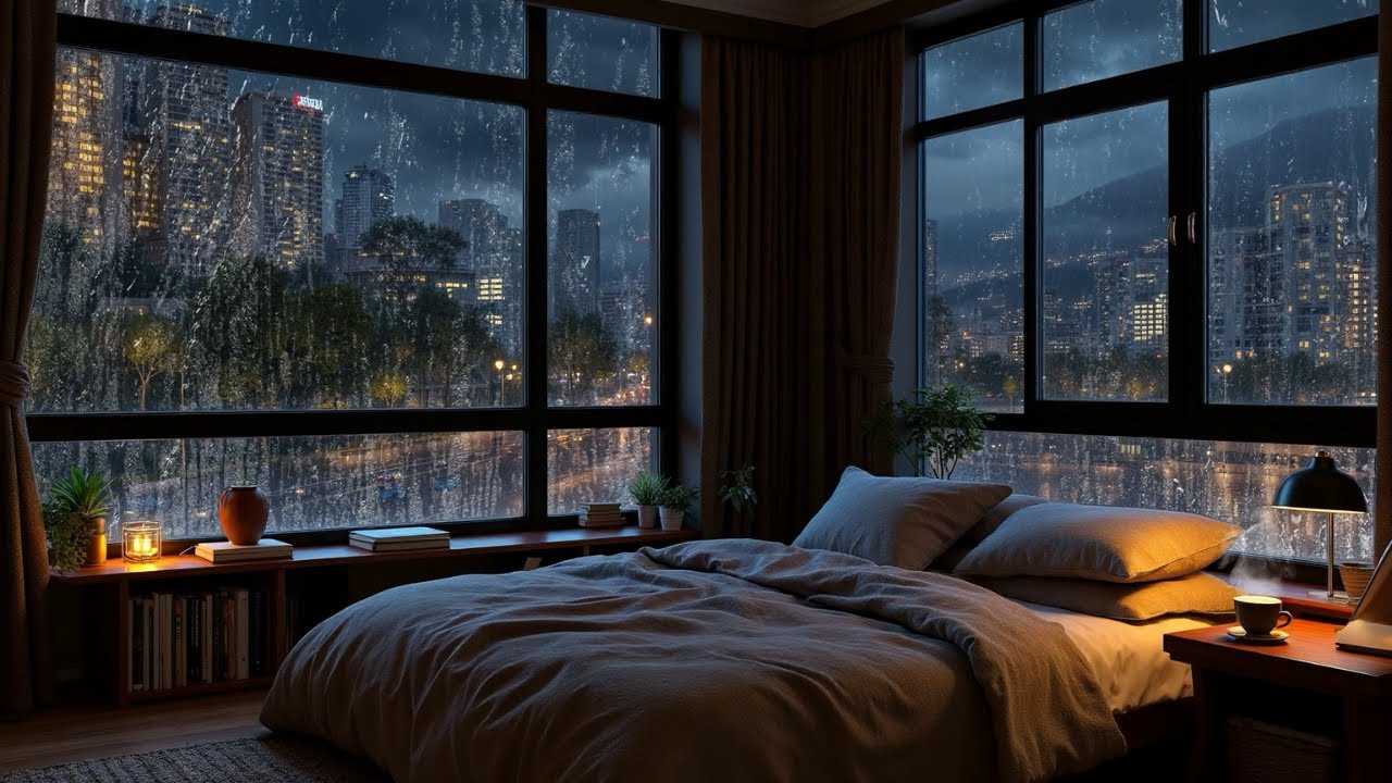 Sleep Instantly in 10 Minutes – Deep Sleep Music with Rain Sounds and Night Ambience