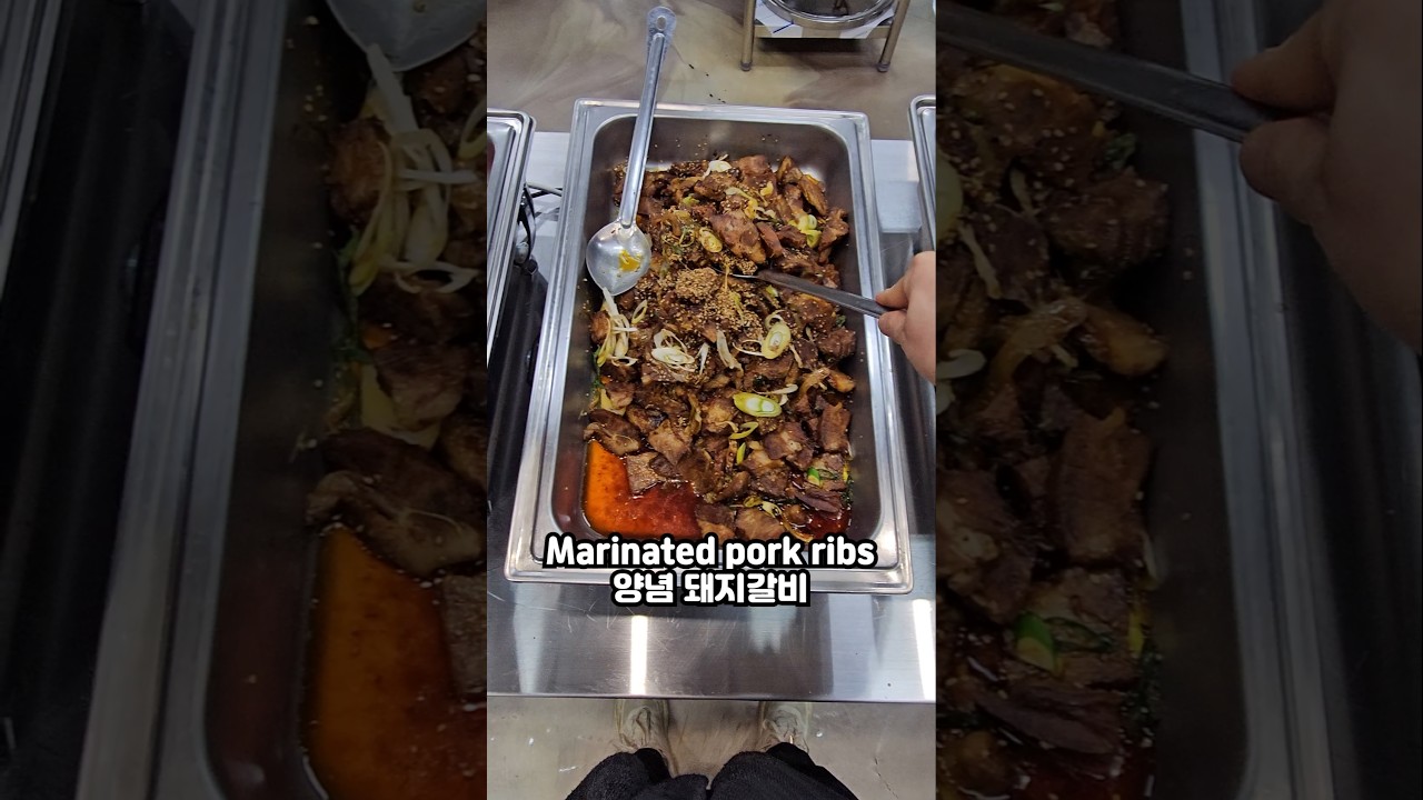 [Stir-fried pork belly meat & Marinated pork ribs]The $6 Unlimited Korean Buffet #AllYouCanEat #ASMR