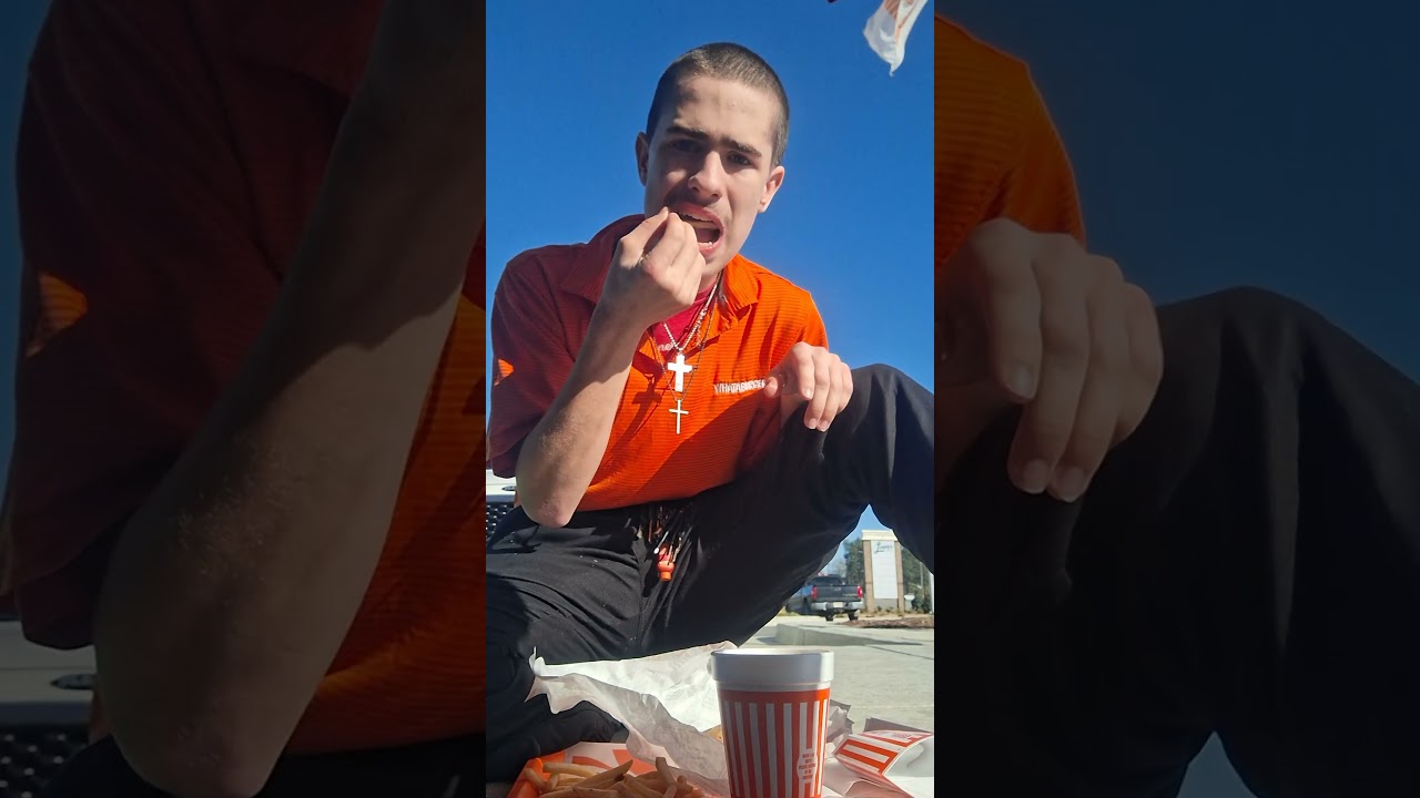 me eating tacos at whataburger 