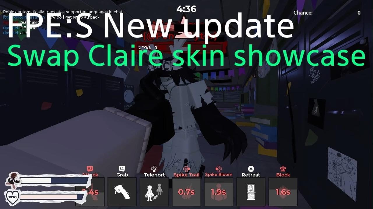 Roblox FPE:S Swap Claire skin showcase