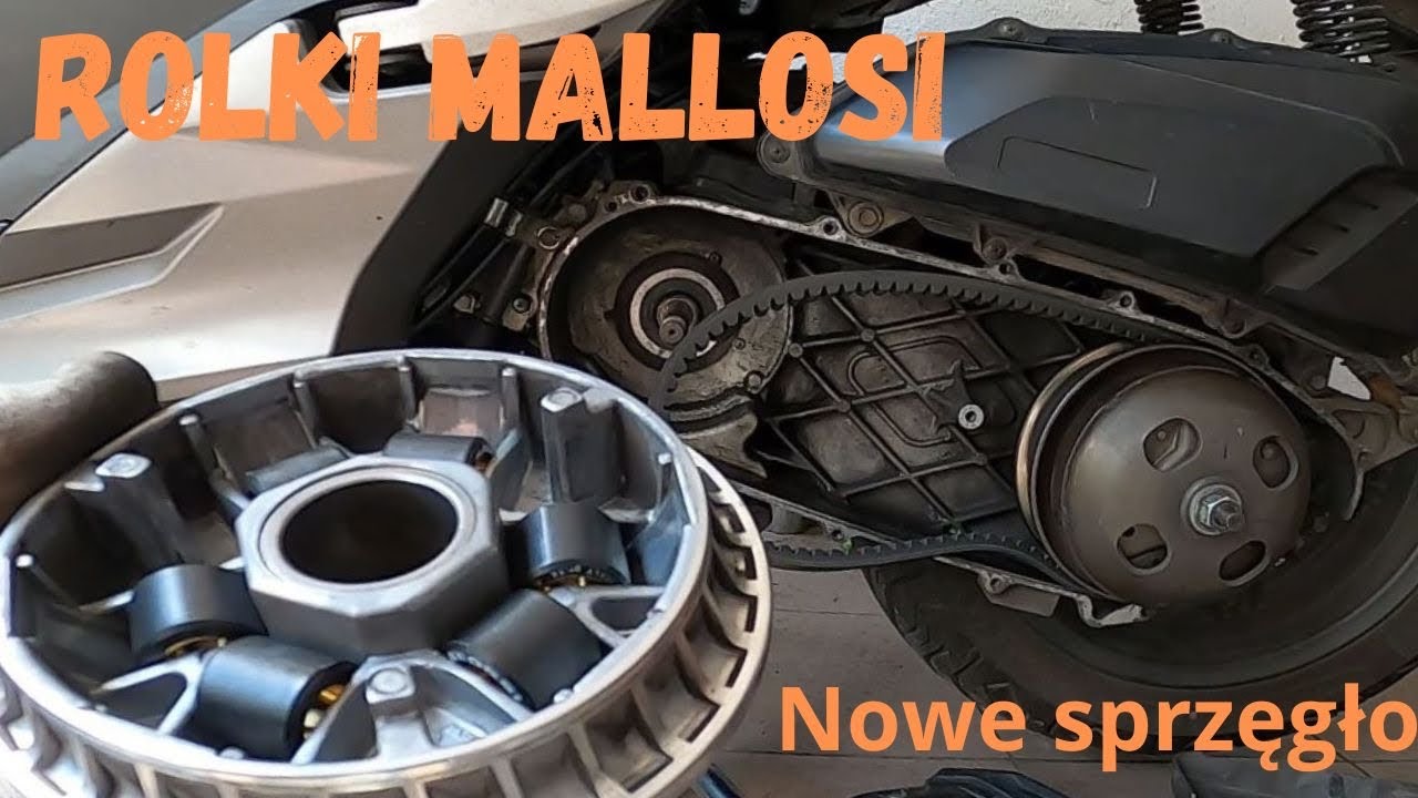 Honda Forza 125,Zmieniam  rolki Dr Pulley na  Malossi 14g Także zakładam nowe sprzęgło,nowy sprzęt