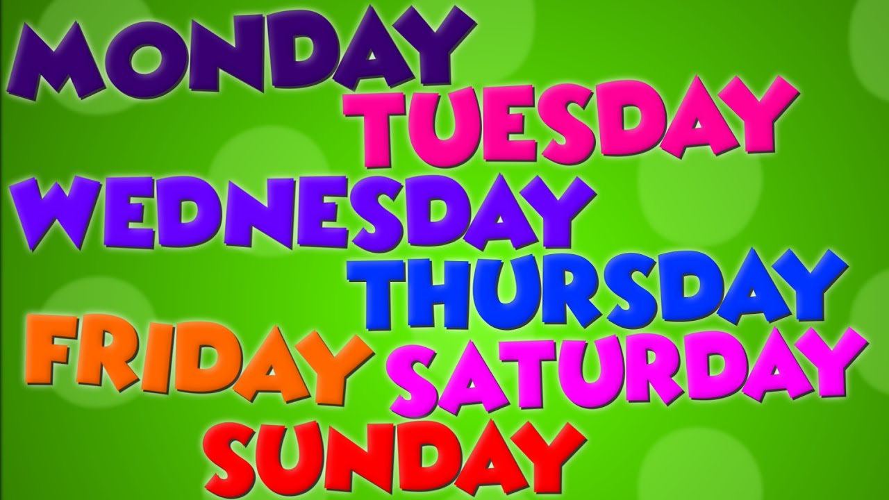 Days Of The Week | Kids Songs | Baby Videos | The Week Song | Nursery Rhymes