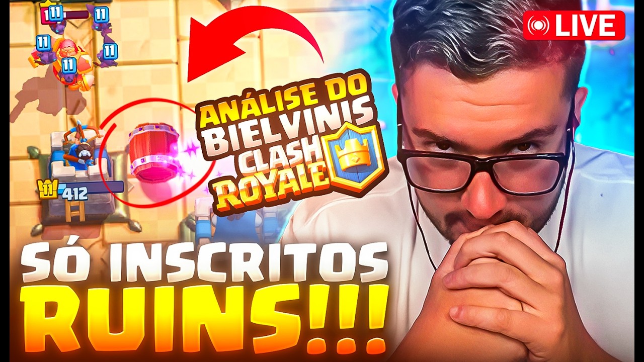 PUSHZADA NO TOP GLOBAL e ANALISANDO INSCRITOS!  - clash ao vivo