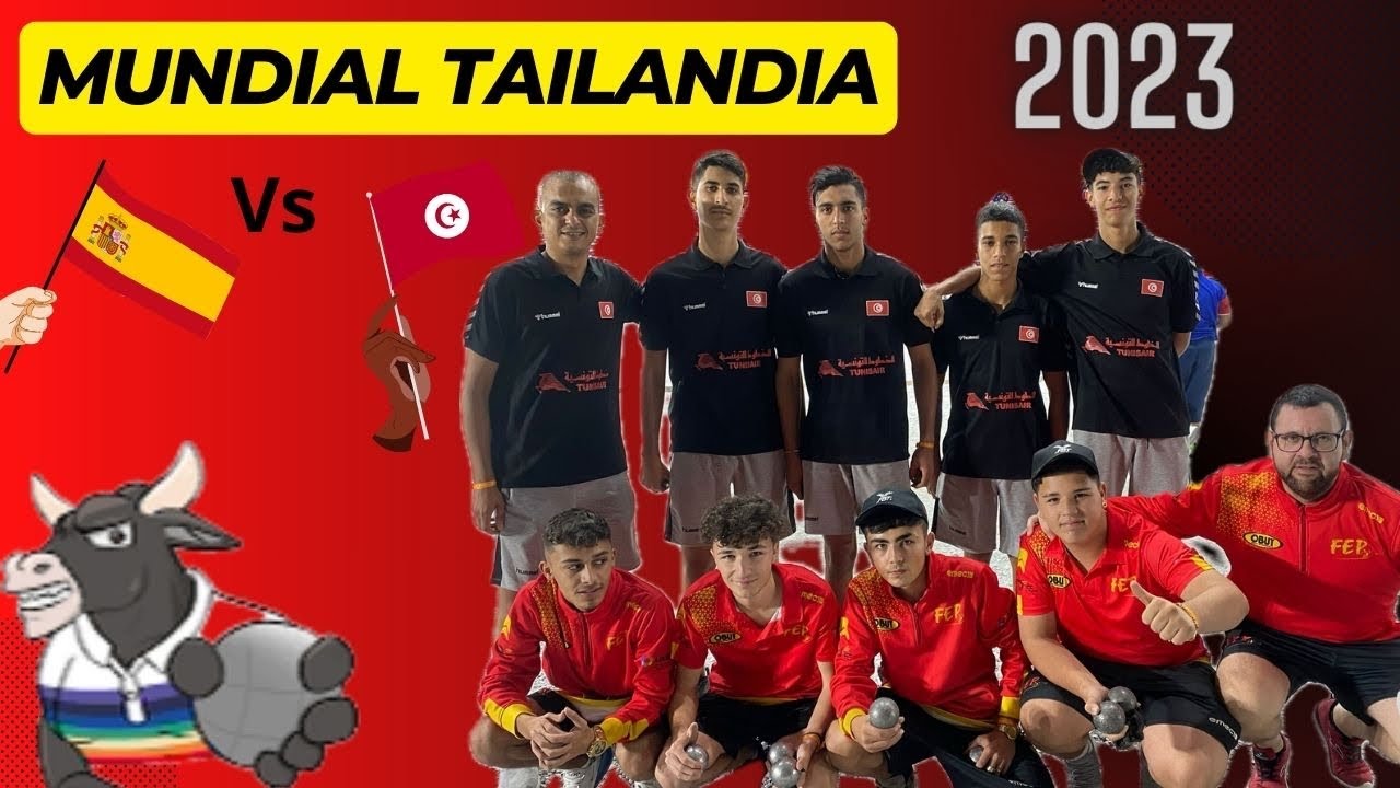 España vs Túnez Campeonato del mundo Juvenil (Tailandia) 1/8 final