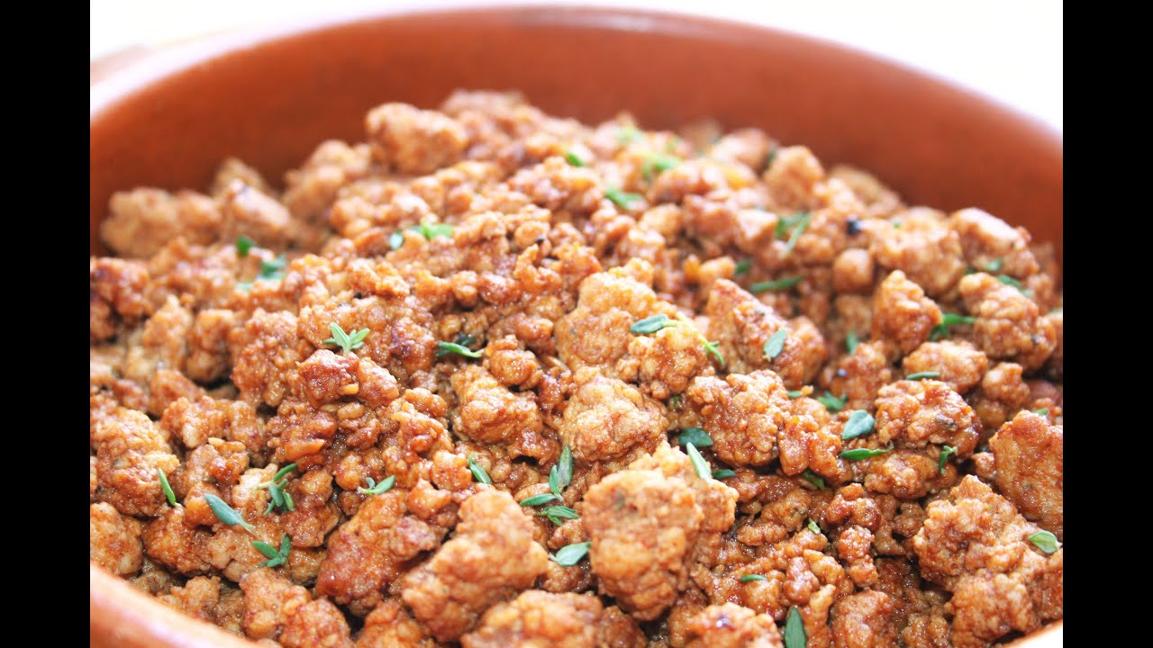 Prueba, zorza o picadillo de cerdo