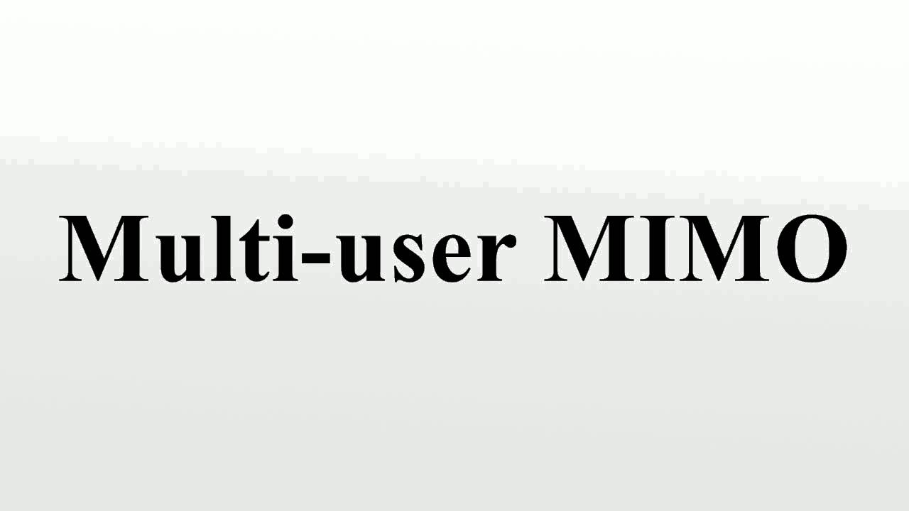 Multi-user MIMO
