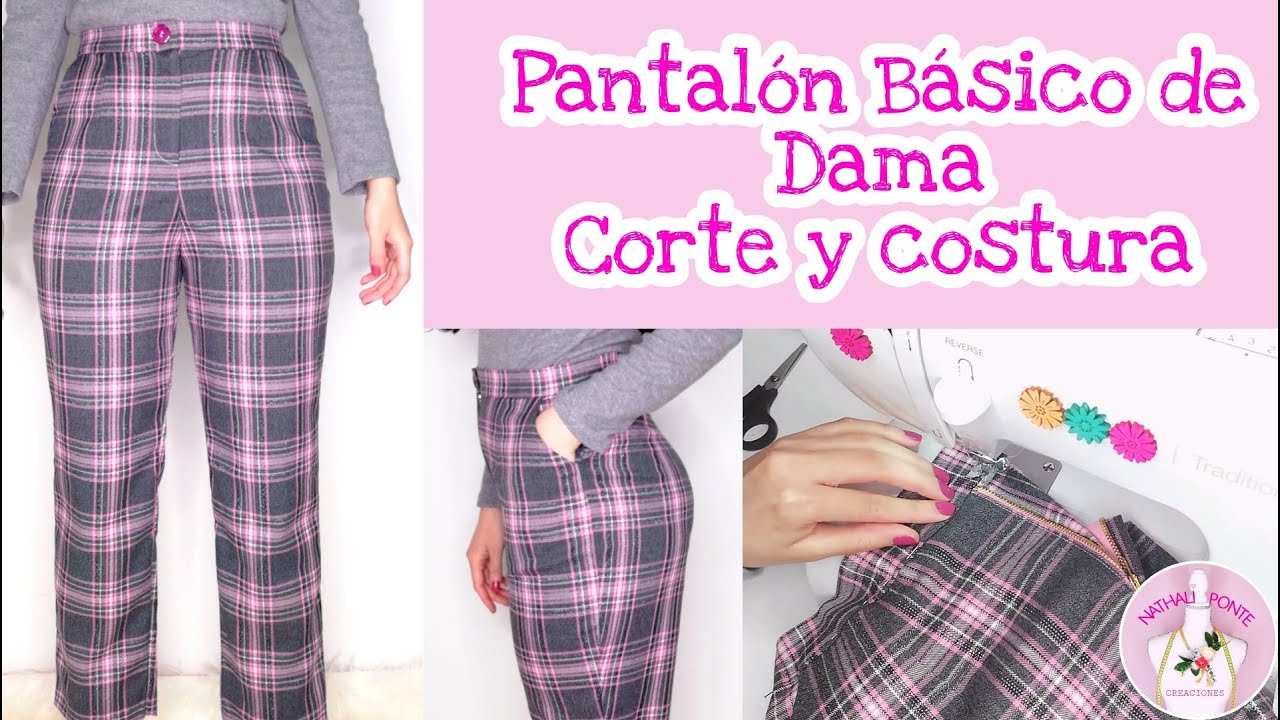 🌸#26 CORTE Y COSTURA DE PANTALÓN BÁSICO DE DAMA CON BOSILLOS PASO A PASO