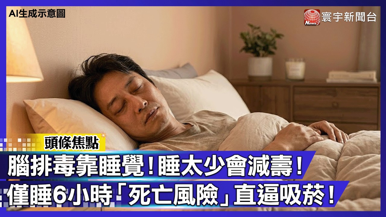 睡不夠會減壽！別大意「時數不足恐短命」 睡眠不足預測減壽僅次吸菸！｜#寰宇財經新聞