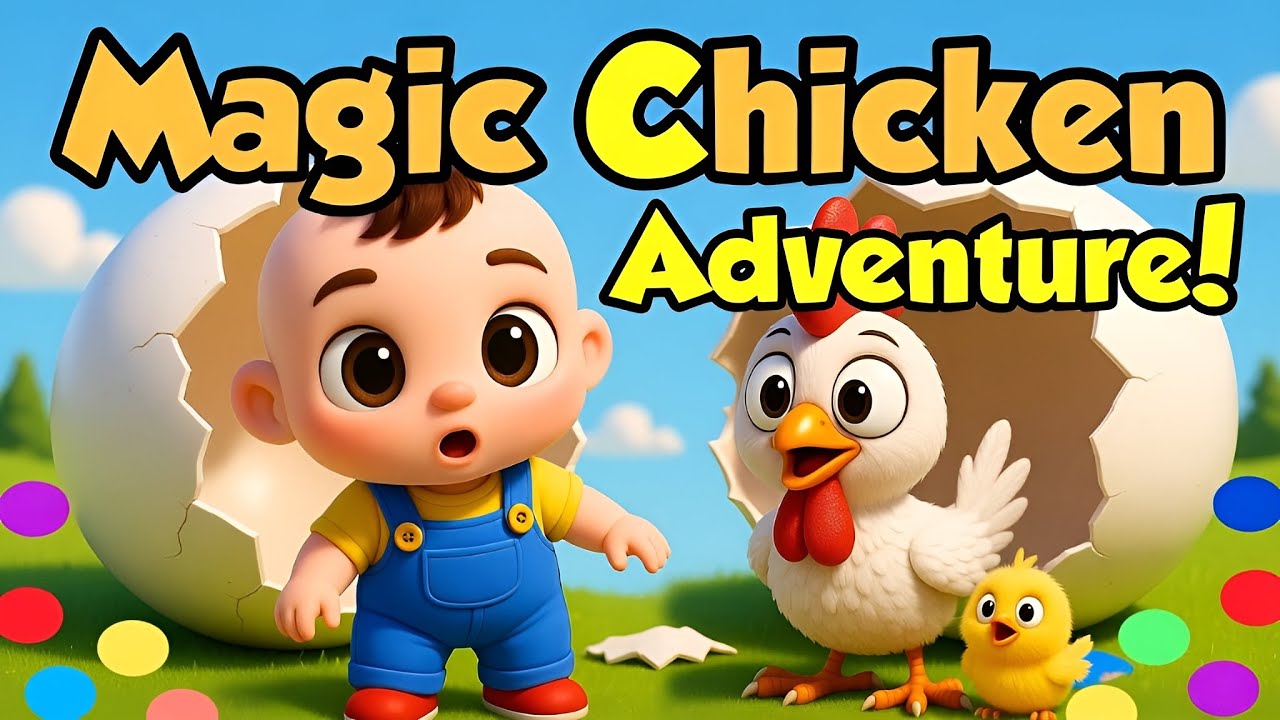 Magic Chicken Adventure Cute Baby Video 👶👨‍👩‍👧‍👦