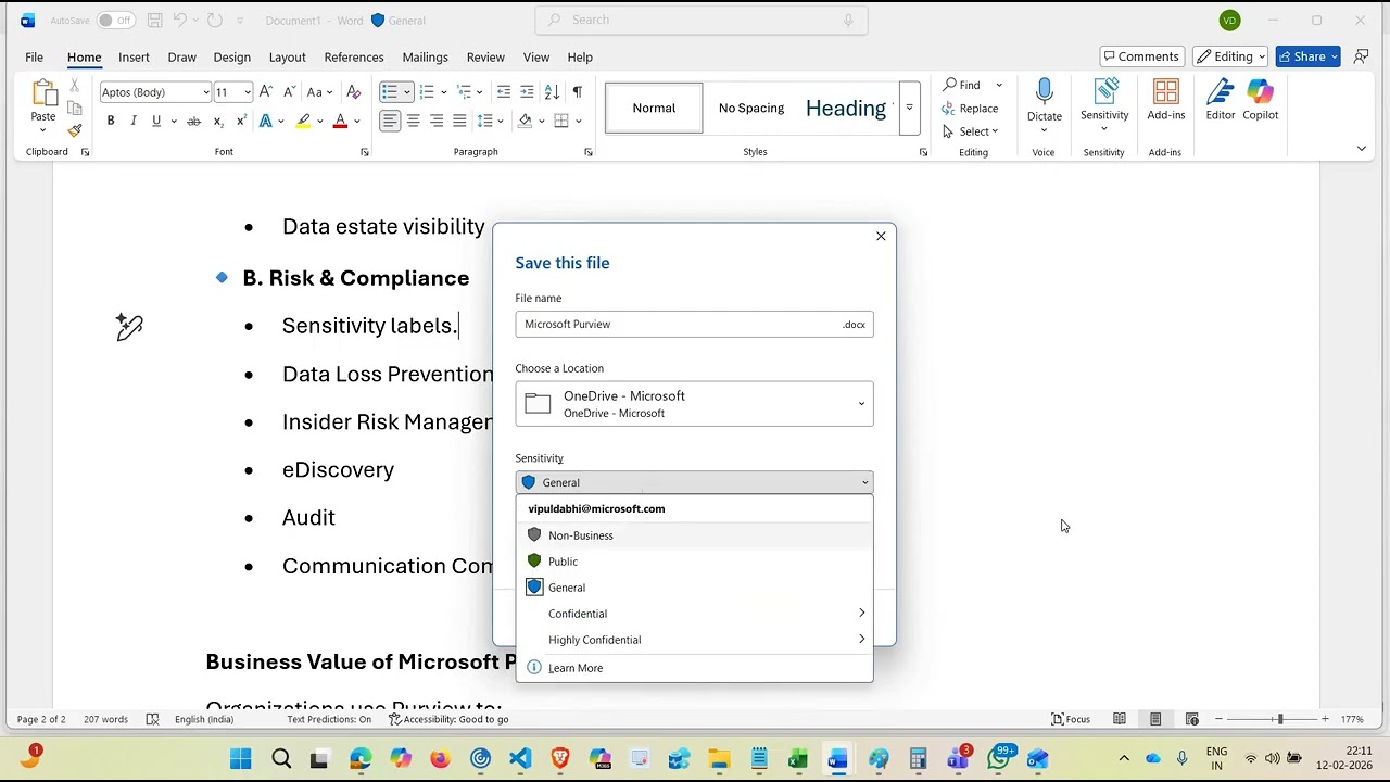 Session 1 Introduction to Microsoft Purview