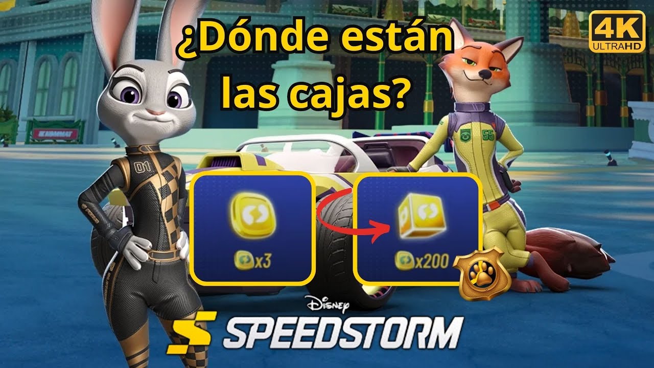 ATRACÓN DE TESOROS: Caja Pista Zootopia 🥇🚗  Gameplay✨ Disney Speedstorm
