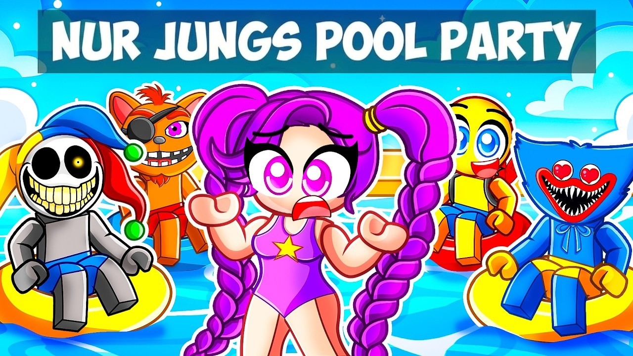 LILY LOVEBRAIDS GEFANGEN auf einer Nur JUNGS POOL PARTY (Poppy Playtime)
