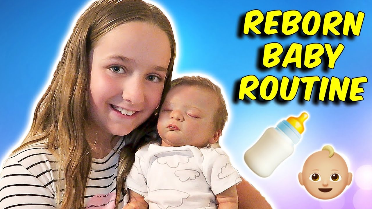 Reborn Baby Routine Changing Clothes and Feeding Lifelike Doll
