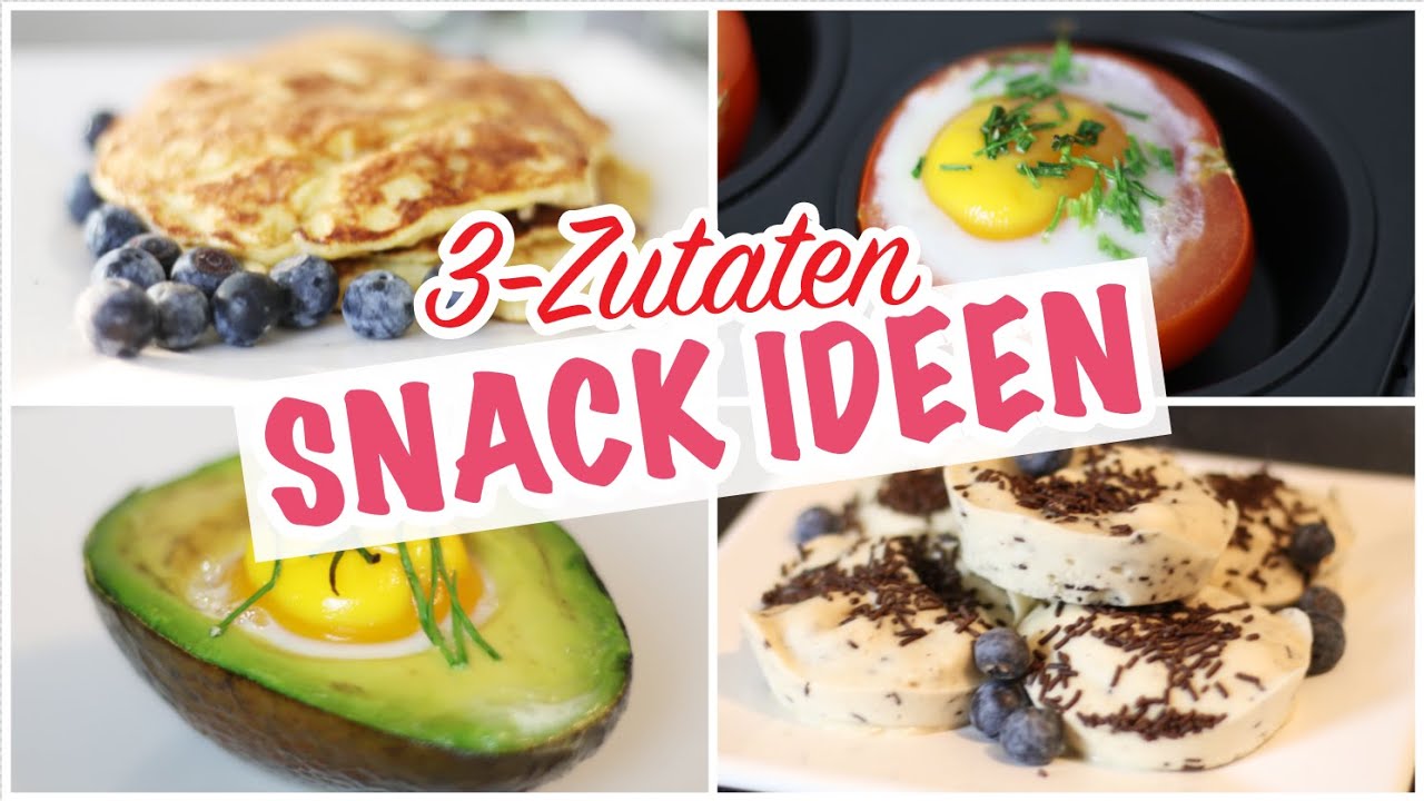 SNACK IDEEN MIT NUR 3 ZUTATEN! l GESUND, SCHNELL & LECKER l Kisu