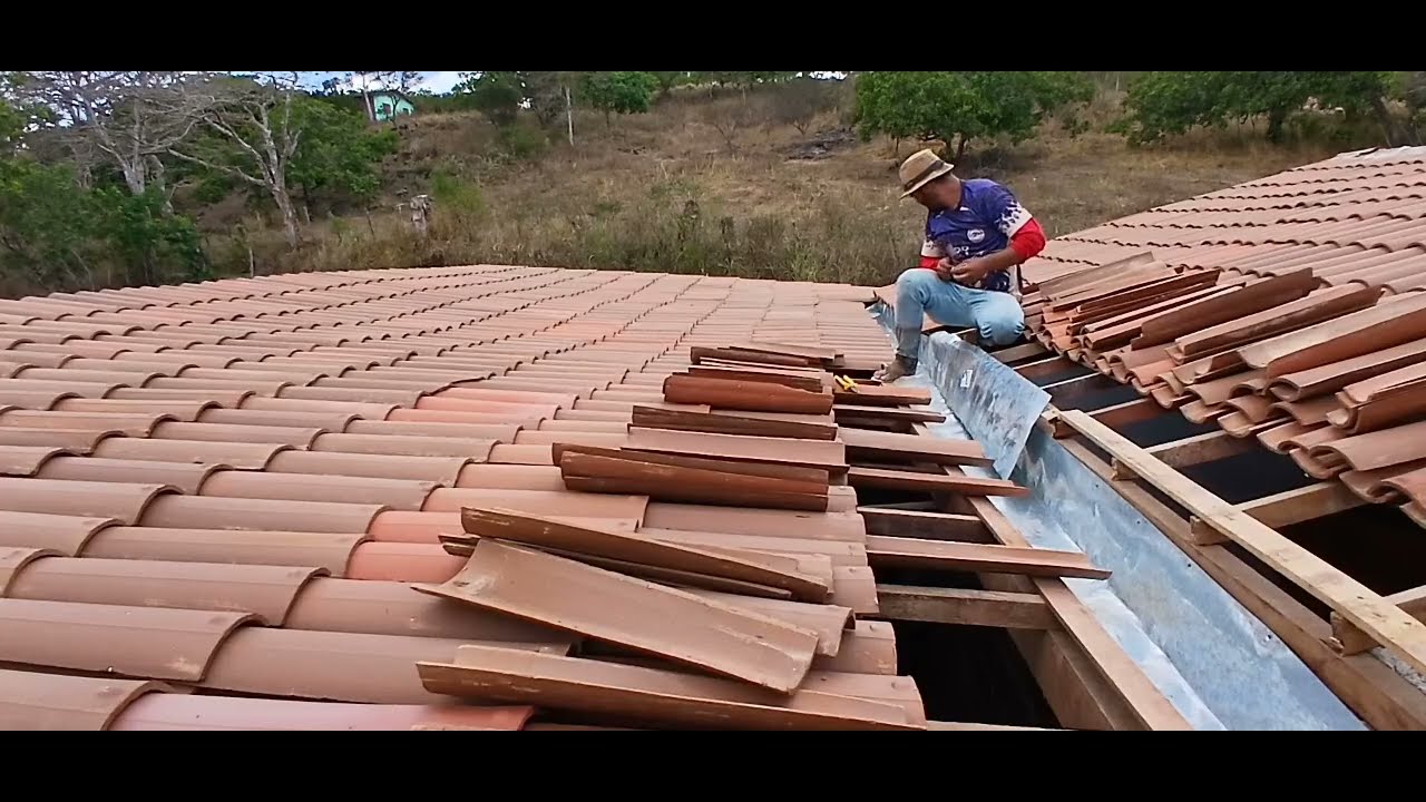 HOJE FOI DIA DE AJEITAR AS BRECHAS DA CALHA OLHA SÓ O RESULTADO 