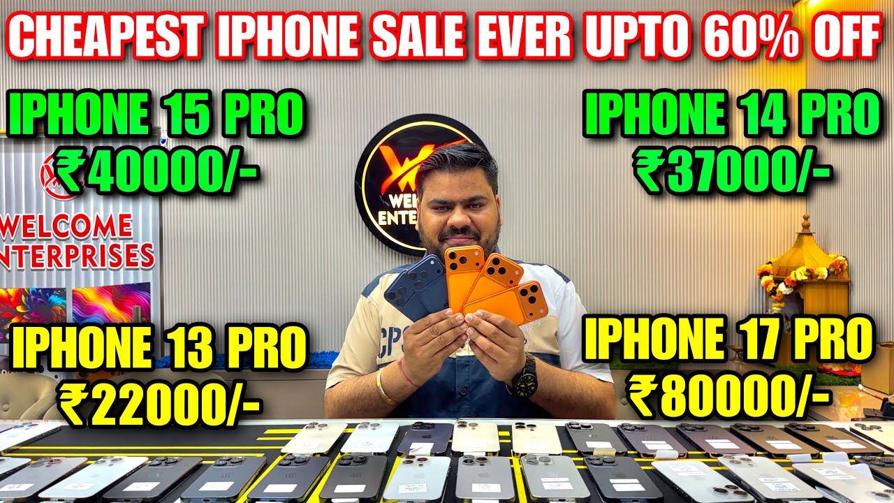 Biggest iPhone Sale Ever 🔥| Cheapest iPhone Market | Second Hand Mobile | iPhone15 Pro iPhone 17 Pro