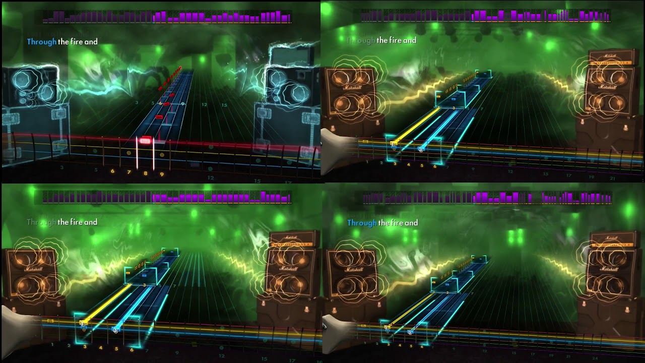 Rocksmith Remastered ~ Through the Fire and Flames by DragonForce ~ Lead/Alt Lead/Rhythm/Bass