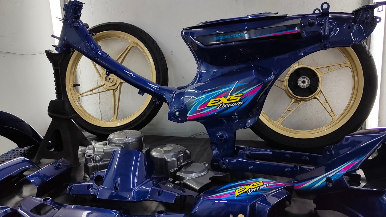REPAINT HONDA EX5 DREAM !!!!!!! 