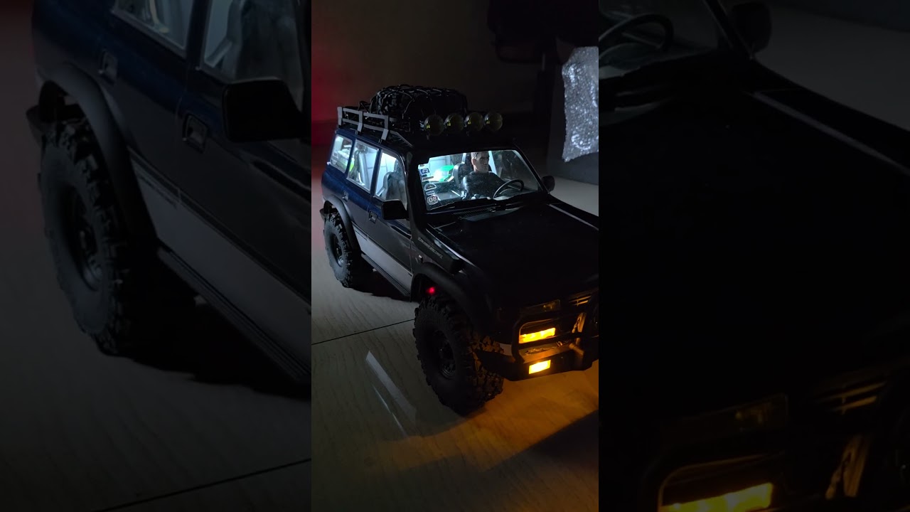 FCX10 Fms LC80 Pro with complete upgrade , Winch, Lights #automobile @fairrc