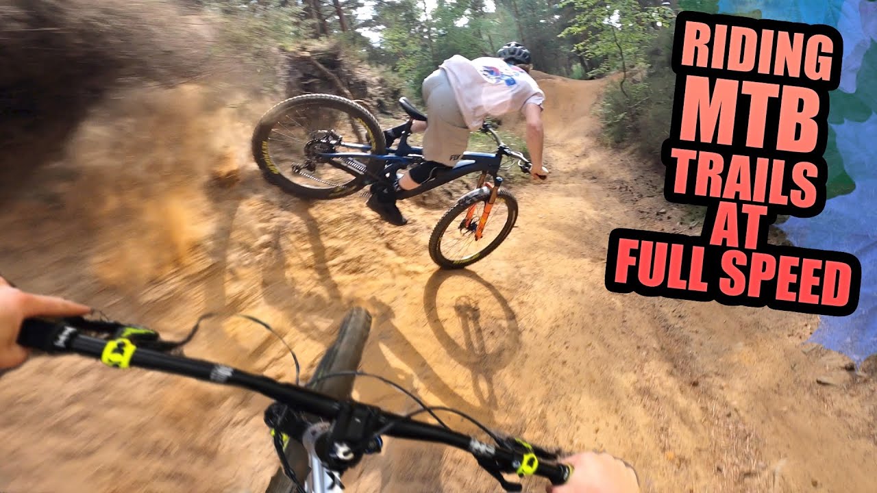 RIDING MOUNTAIN BIKE TRAILS AT FULL SPEED!