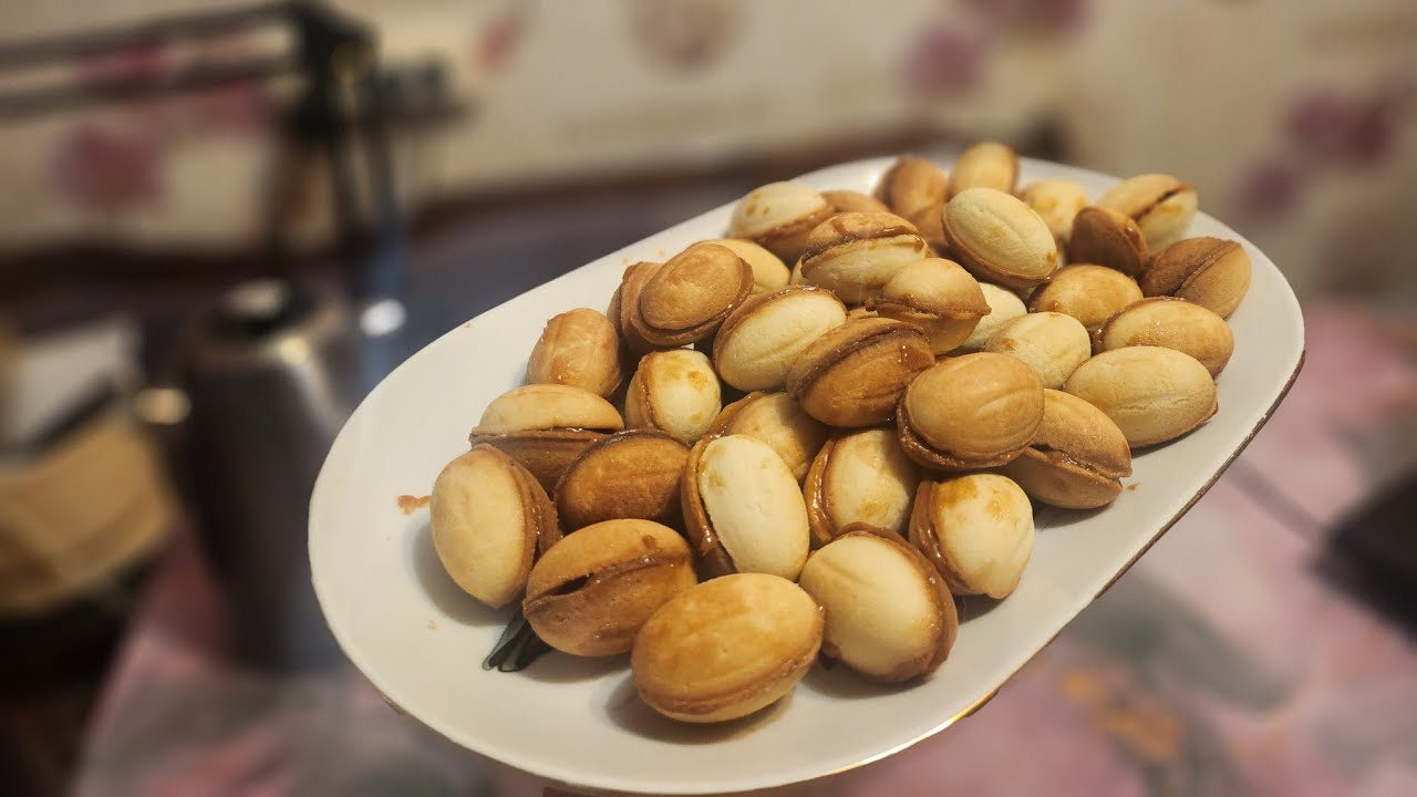 вкусные орешки со сгущёнкой  домашний рецепт 