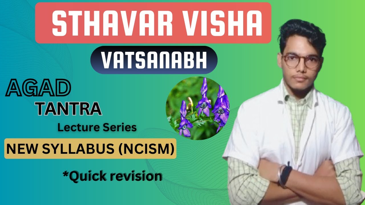Vatsnabha | Aconitum ferox | Sthavar visha | Agadtantra | Quick revision | Cardiac Poison
