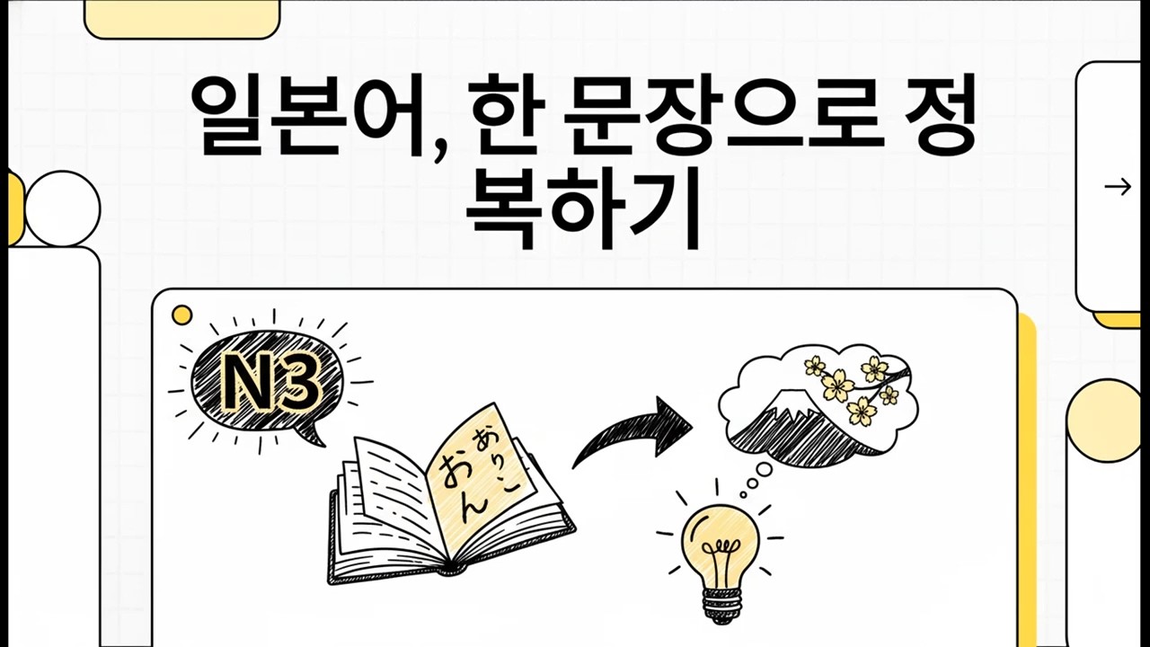 일본어, 한 문장으로 정복하기 - 일본어 JLPT N3 문장 분석 - 14