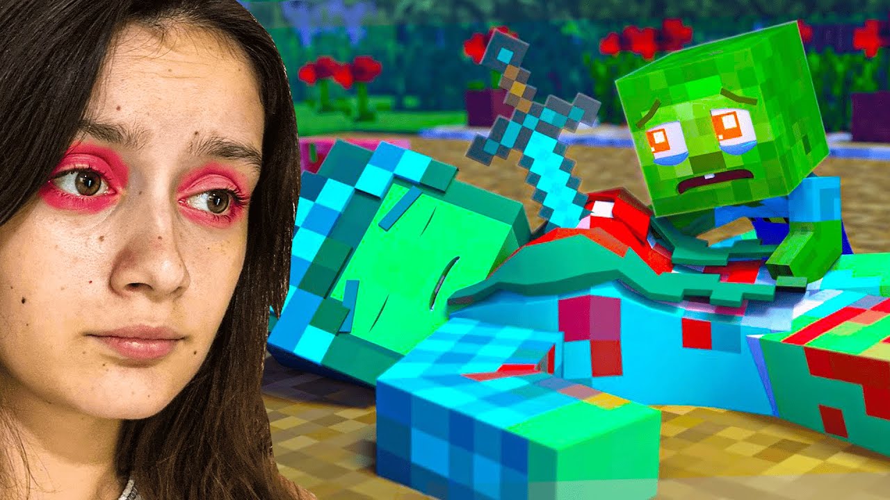 YETİM KALAN ZOMBİNİN ÜZÜCÜ HİKAYESİ 😭 MİNECRAFT ANİMASYON