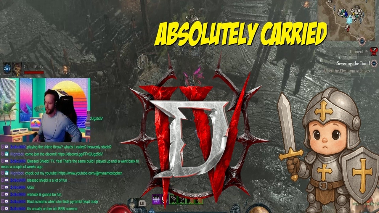 Paladin Carried Through Tier 100 Pits in #diablo4