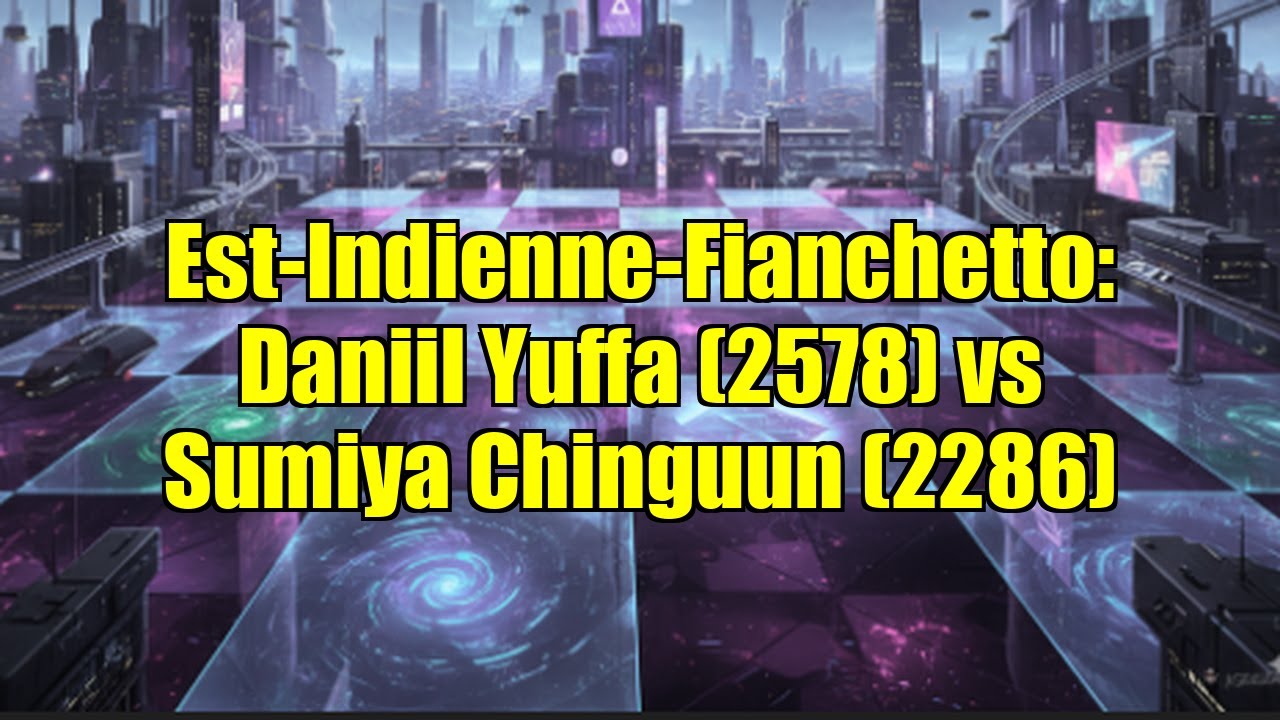 Est-Indienne-Fianchetto: Daniil Yuffa (2578) vs Sumiya Chinguun (2286)