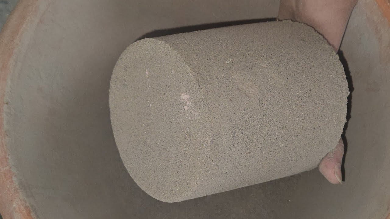 New ✨️ Pure Sand Cement dry Crumbling in Claypot & on floor for Ultimate Relaxation 😌 