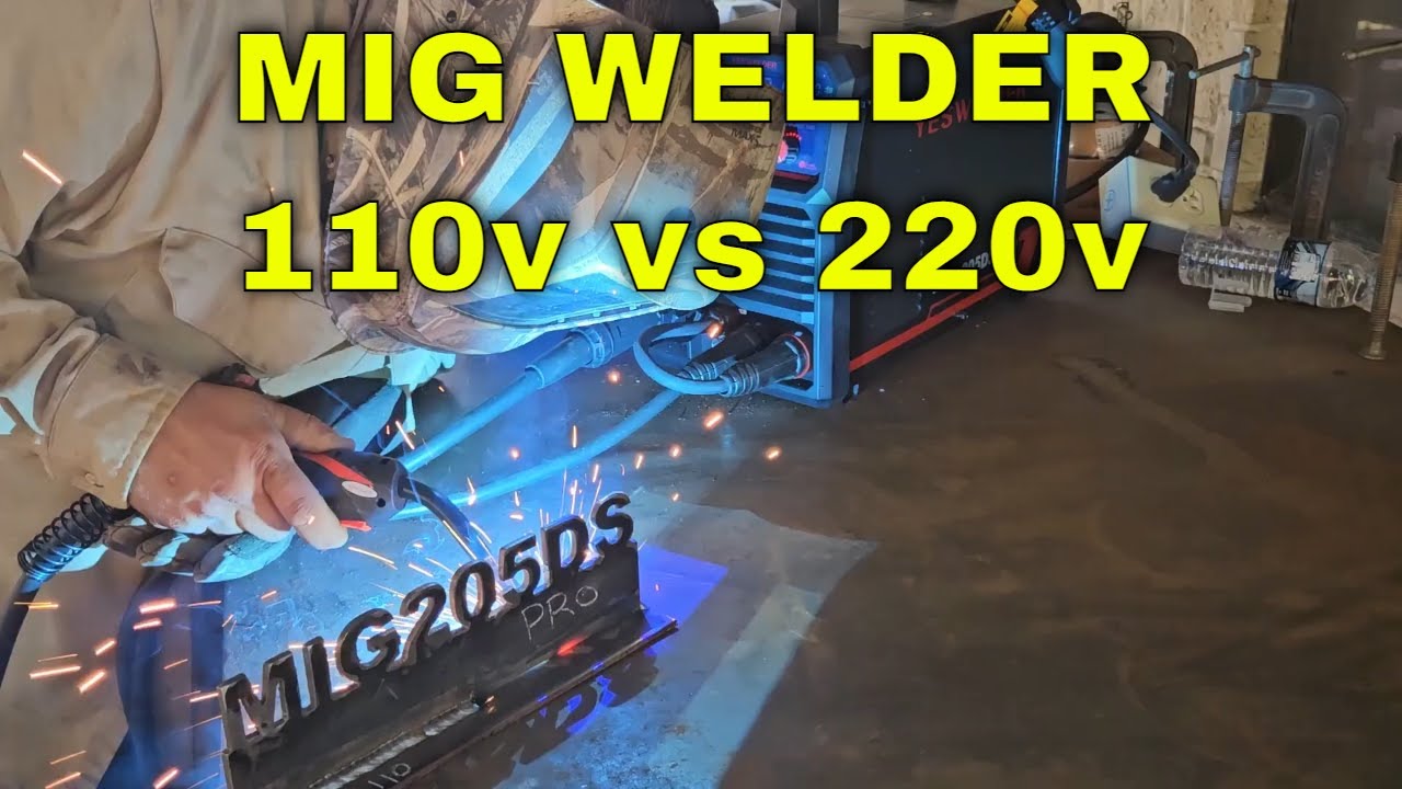 Работает ли Yeswelder Mig205 Ds Pro как на 110 В, так и на 220 В? Тест для новичков! @YesWelder