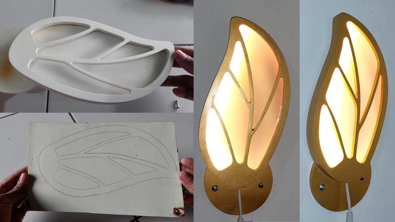 CARA MEMBUAT LAMPU DINDING MINIMALIS DENGAN BAHAN SEDERHANA