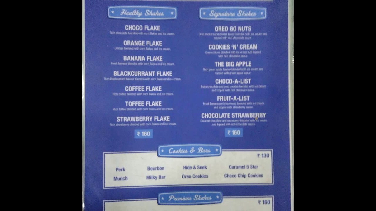 Makers Of Milkshakes in Karkhana, Hyderabad | Menu | Yellowpages.in