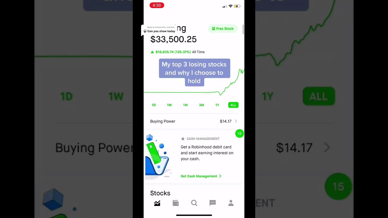 My Top 3 losing stocks!!!