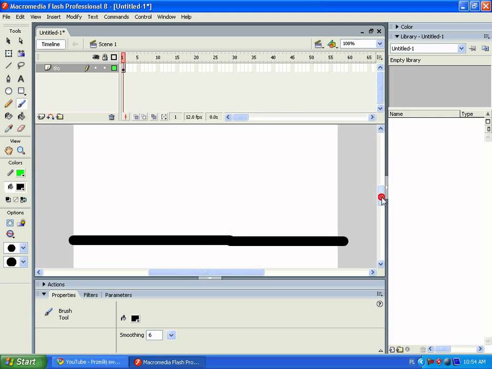 Korzystanie z Macromedia Flash 8 professional pt 1 