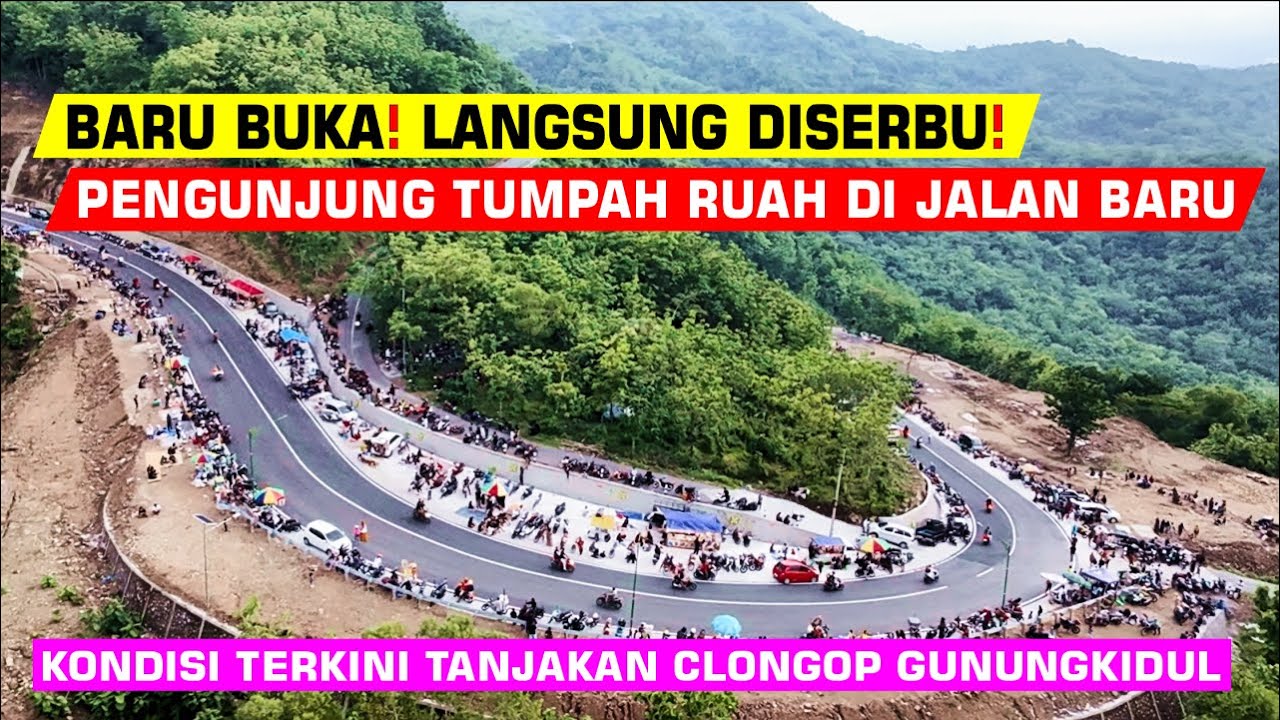 GAK NYANGKA  ‼️ RIBUAN ORANG TUMPAH RUAH ❗DI TANJAKAN TERJAL  CLONGOP GUNUNGKIDUL YOGYAKARTA