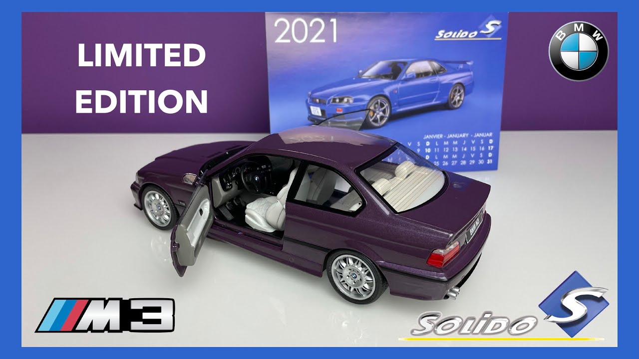1:18 BMW M3 E36 Coupe (Daytona Violet) - LIMITED EDITION - Solido [Unboxing]