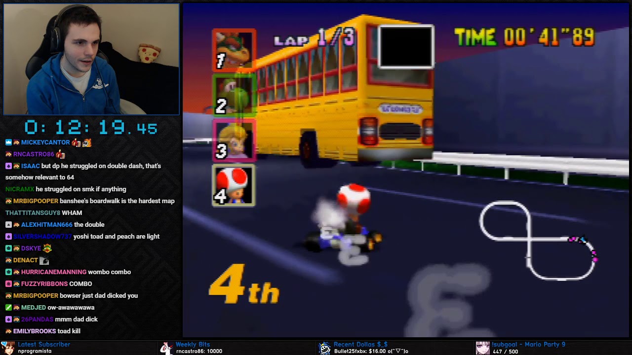 Mario Kart 64 - 150cc & Mirror Mode Disaster Race