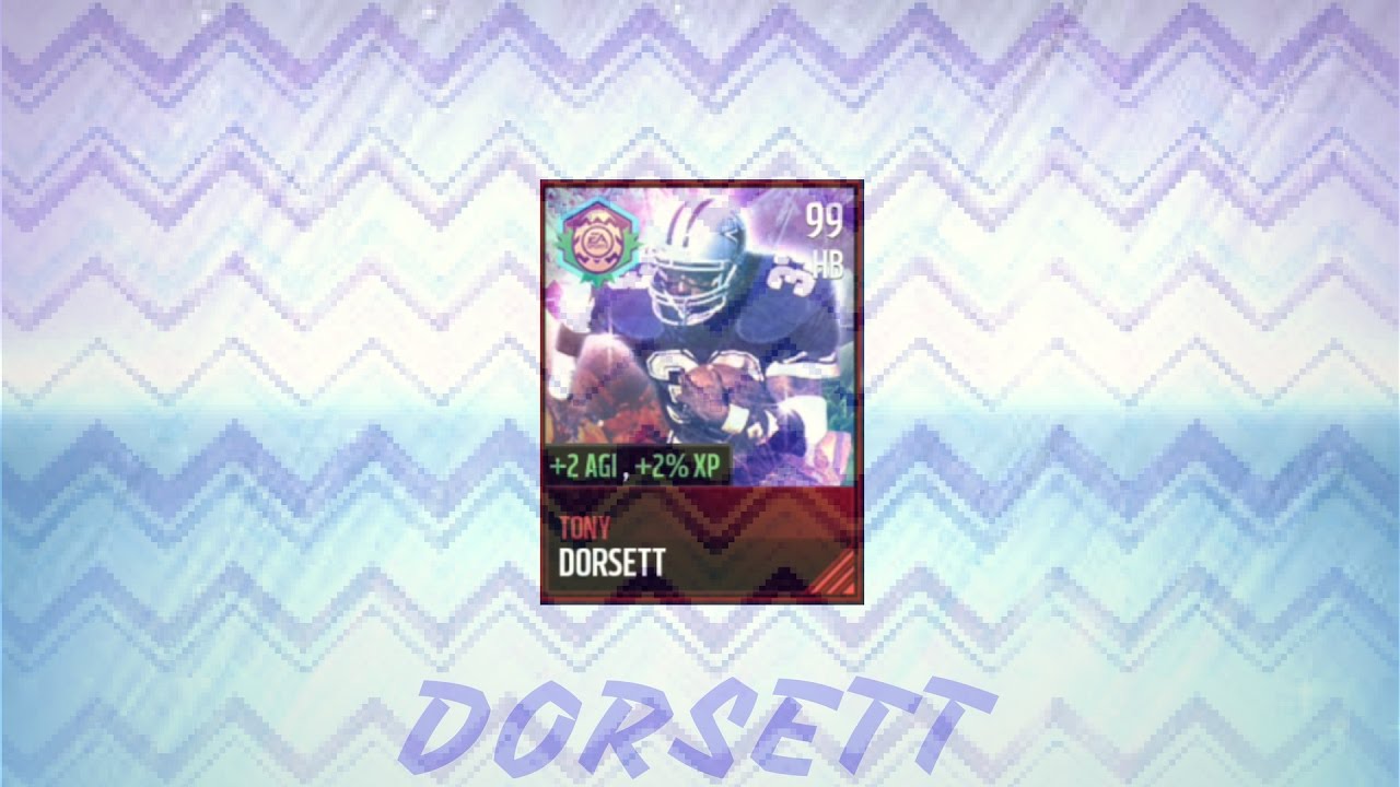 CRYSTAL LEGEND TONY DORSETT GAMEPLAY!! INSANE 98 SPEED HALFBACK!! MADDEN MOBILE 17 GAMEPLAY