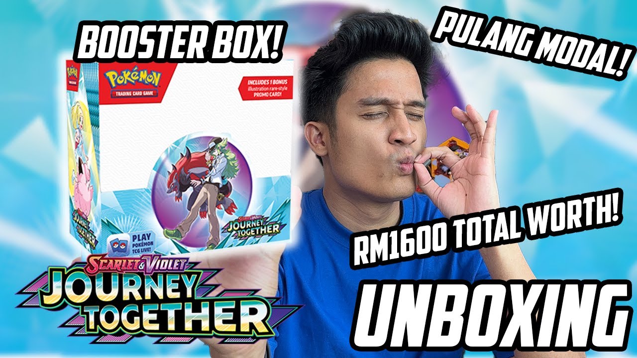 POKEMON JOURNEY TOGETHER BOOSTER BOX UNBOXING! TAK SANGKA PULL RATE DAH MAKIN BAIK!