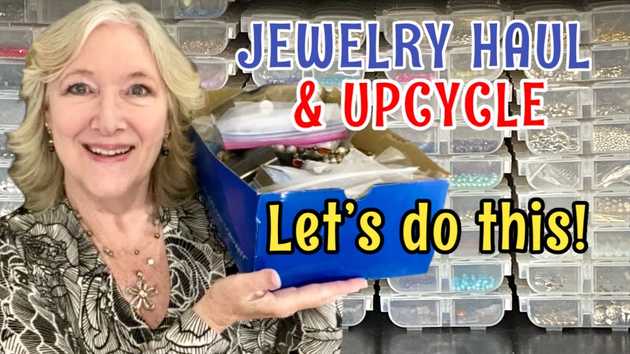 Fun Jewelry HAUL How to UPCYCLE to BRACELET EARRINGS ❤️ Beginner Jewelry Making DIY ❤️