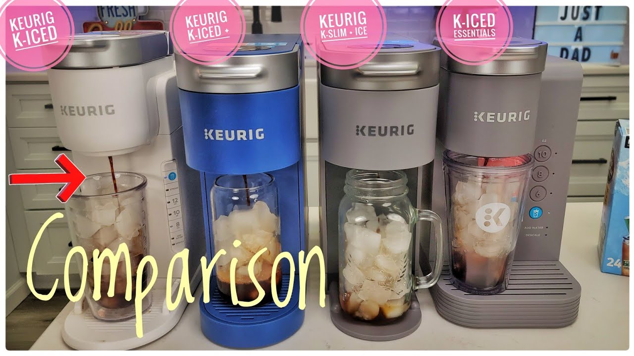 Keurig K-Iced Coffee Maker Comparison   K- Iced Plus,  K-Slim + Ice,  K-Iced Essentials