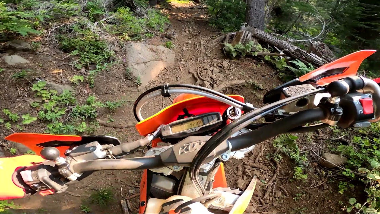 Prospect OHV Trail 39, Sherwood on the KTM 500 EXC f, 7 25 2021
