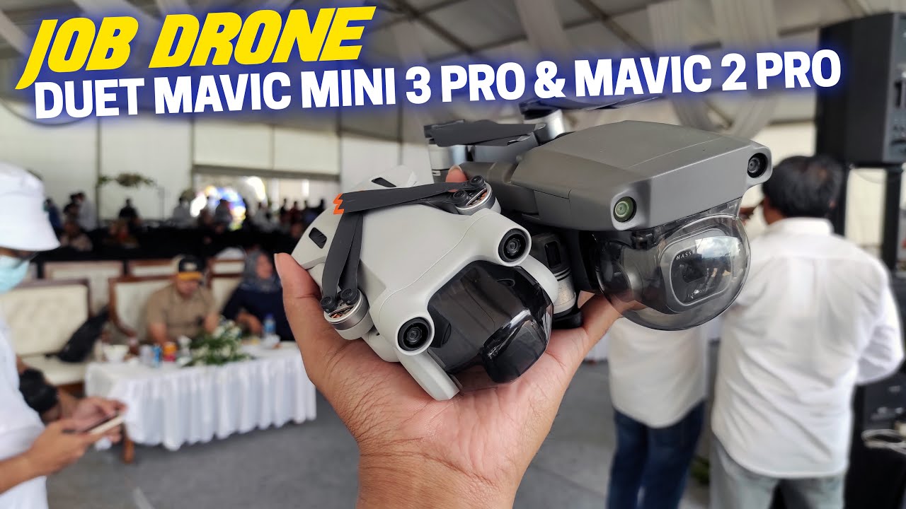 Job Drone Duet Mavic Mini 3 Pro & Mavic 2 Pro di Acara GroundBreaking BATU Jatim