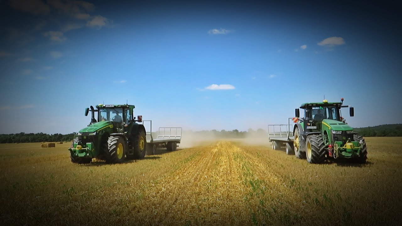 Bála hordás&Bale carrying 2023 John Deere 7x-Fliegl DPW 180
