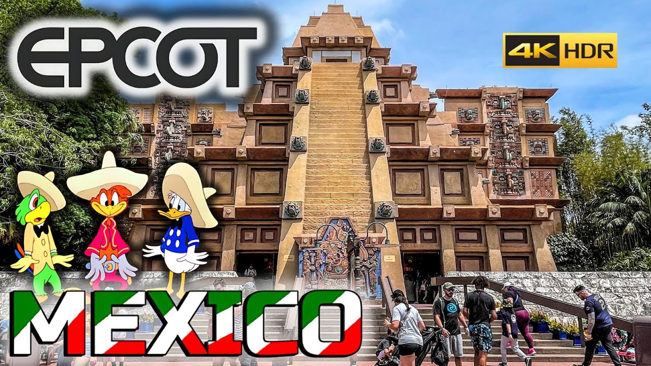 Disney World Epcot Mexico Pavilion Complete Tour w/ Ride