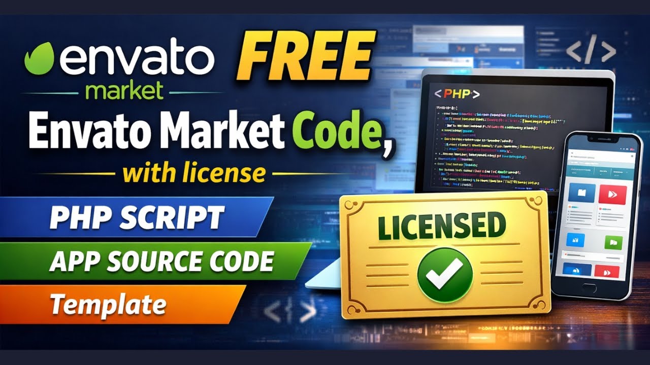 FREE Envato 2000+ Source Code with License (Codecanyon + Themefores) | App Source code Free Download